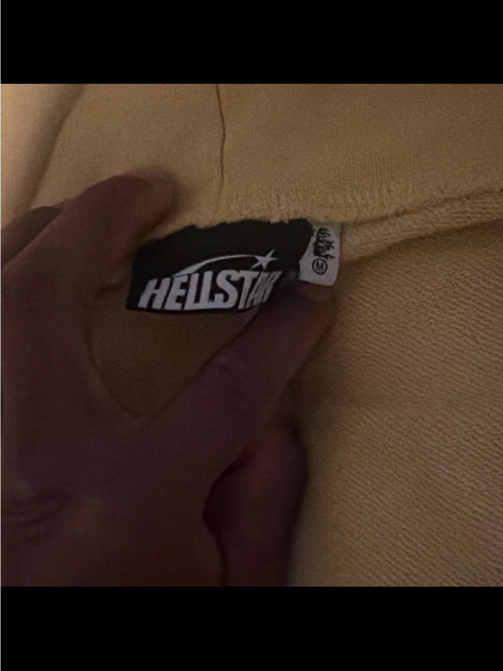 Hellstar Pale Yellow Drawstring Sweatshirt